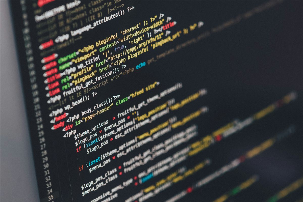 Stock photo of code on a screen